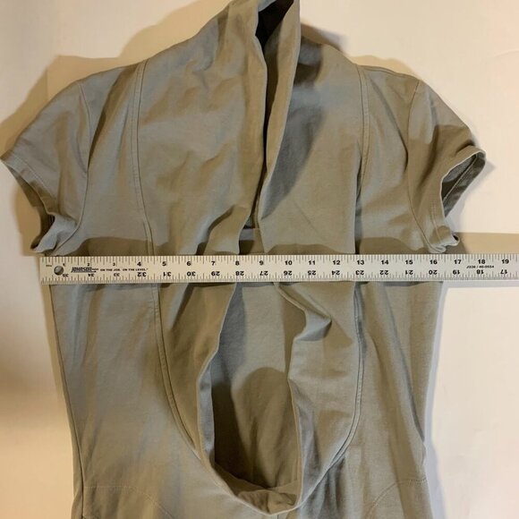 Prairie Underground Women's Deep Cowl Neck Short Sleeve Sweatshirt Dress Size S - Picture 9 of 12